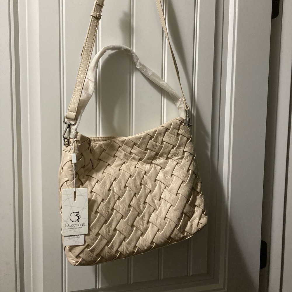 Queenoris Woven Shoulder Bag with Separate Pouch